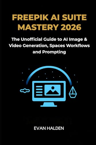 Cover of Freepik AI Suite Mastery 2026: The Unofficial Guide to AI Image & Video Generation, Spaces Workflows and Prompting